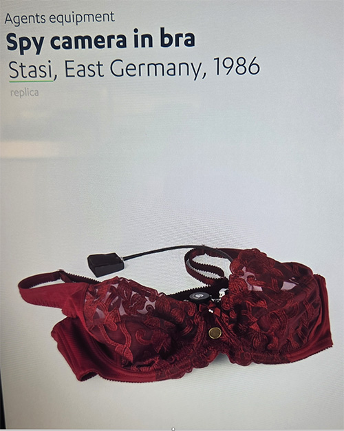 Spy camera in bra